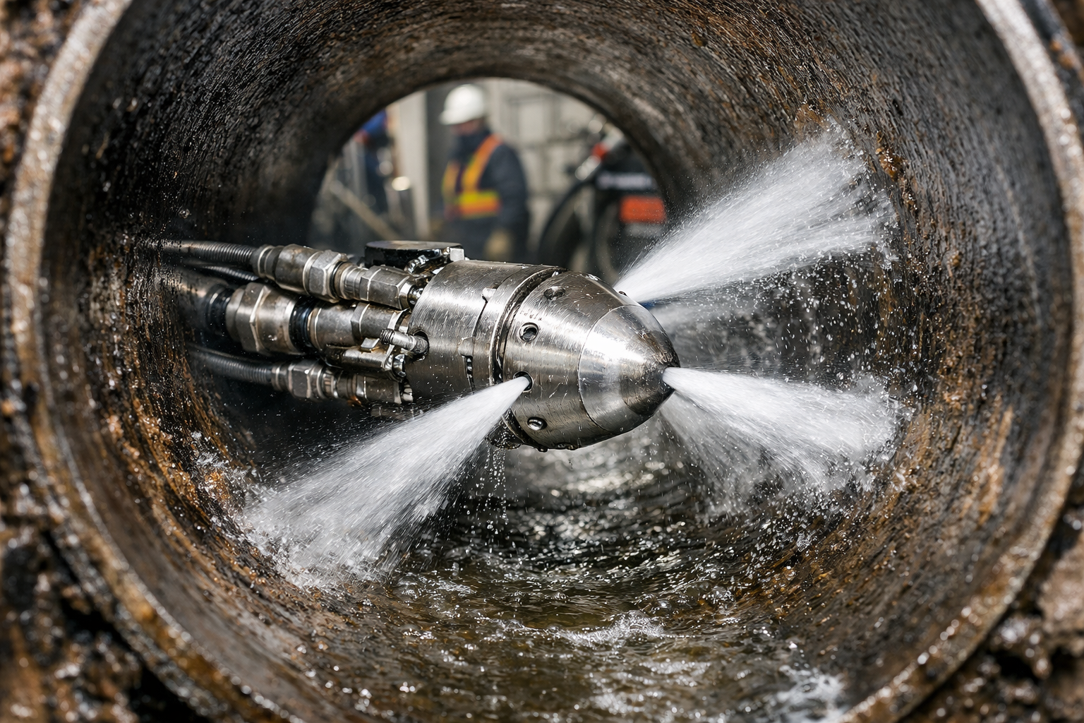 Limpeza de tubulações industriais