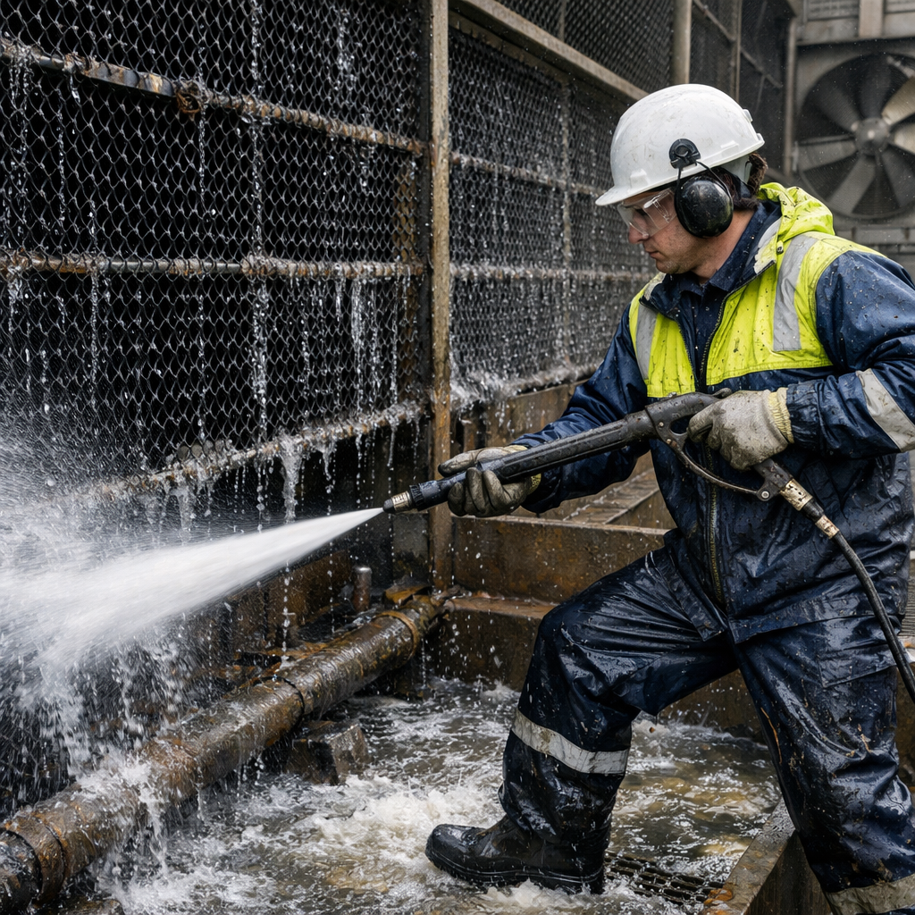 Limpeza de torres de resfriamento em Bauru