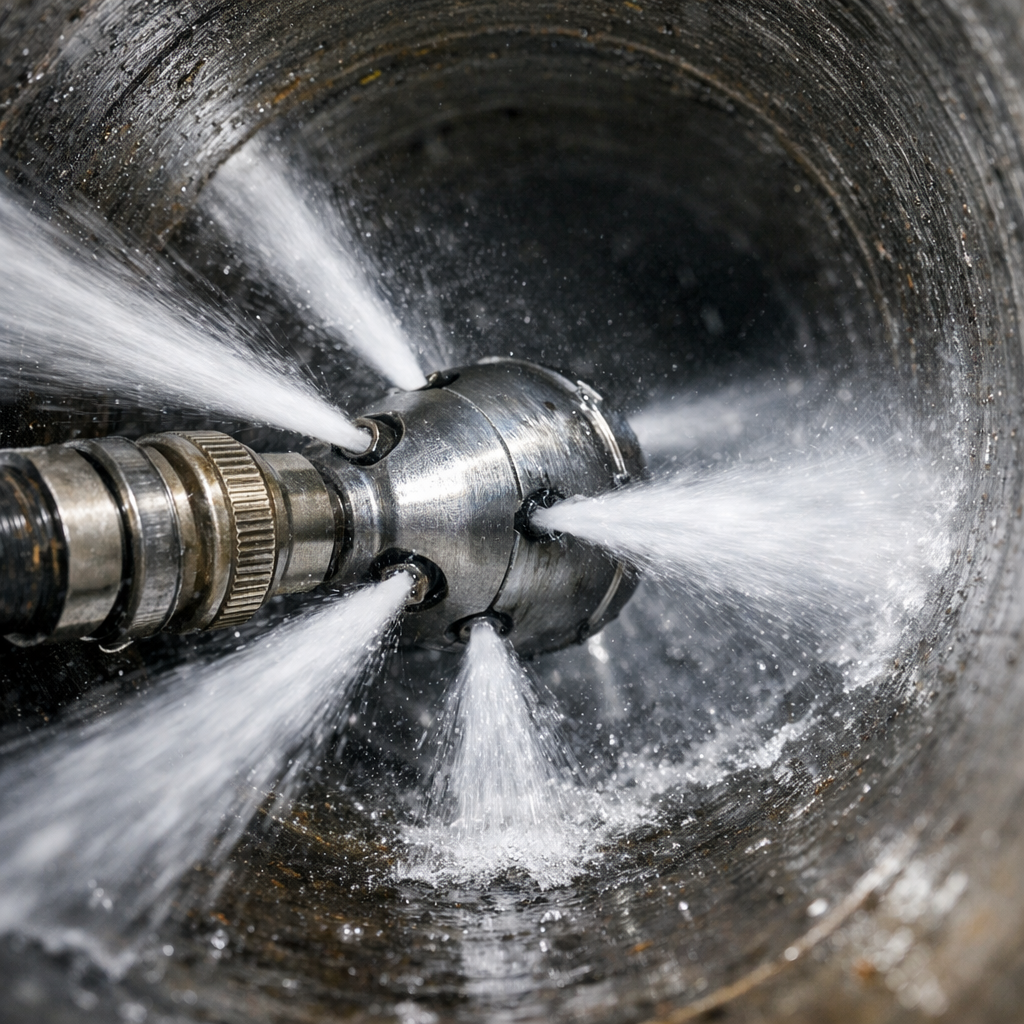 Limpeza de tubulações industriais com hidrojato de alta pressão em Bauru